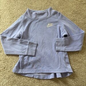 Nike Girls Peplum High Neck Sweatshirt